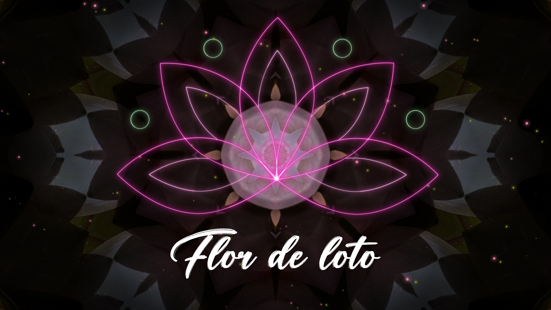Fractal espiritual con flor de loto